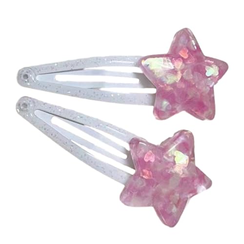Girly Bangs Clip Haarnadel Y2K-Stil Ornamente Kopfschmuck Haarschmuck Harajuku Stern Y2K-Stil Rosa Mini Stern Haarnadel von Limtula