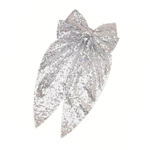 Große Schleifen-Haarnadel für Mädchen, große Schleife, glitzernde Pailletten, für Abendessen, stilvolle Outfits Große Schleifen-Haarnadel für Mädchen, große Schleife, glitzernde Pailletten, für Abendessen, stilvolle Outfits von Limtula