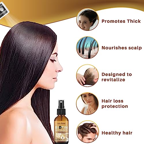 Haarwachstumsprodukte Biotin Anti Haarausfall Spray Kopfhautbehandlungen Pflege Für Schnell Wachsendes Haar Ätherische Öle Für Männer Frauen Haarausfall Prävention Behandlungen Zum Nachwachsen Der von Limtula