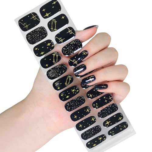 Halb ausgehärtete Nagellack-Wraps, Halloween-Aufkleber, leuchtet im Dunkeln, Gel-Streifen, Kunstdekoration, Halloween-Aufkleber, halbgehärtete Gele, leuchtet im Dunkeln von Limtula