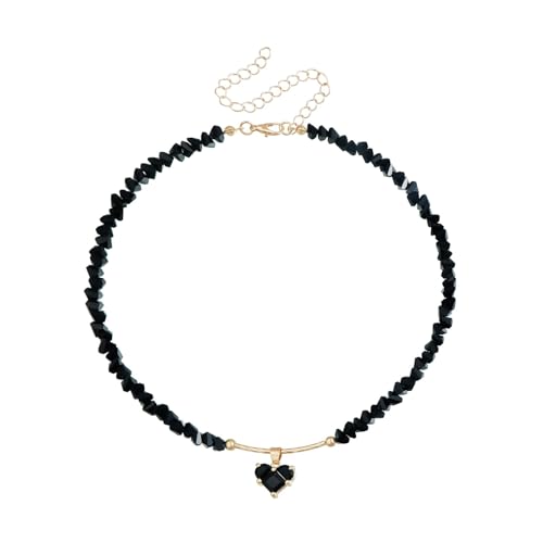 Handgefertigte Glasperlen Liebe Kristall Anhänger Halskette Elegantes Konstruktion Schlüsselbeinkette Für Tägliche Verschleiß Und Besondere Anlässe Jubiläums Geschenkglas Perlen Anhänger von Limtula