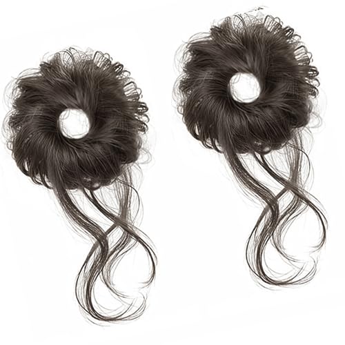 Kinder Synthetische Haarbrötchenverlängerung Mühelosen Chaotisch Look Bun Haar Elastizität Band Ideal Für Rollenspiele Und Schnelles Ankleidungsstück von Limtula