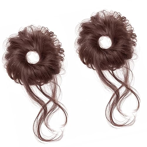 Kinder Synthetische Haarbrötchenverlängerung Mühelosen Chaotisch Look Bun Haar Elastizität Band Ideal Für Rollenspiele Und Schnelles Ankleidungsstück von Limtula