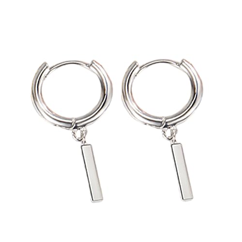 Kreatives Dangle Design Hoop Ohrringe Eleganter Tropfen Mit Silberstangen Pendellohr Ohr Für Vielseitige Styles Reifen von Limtula
