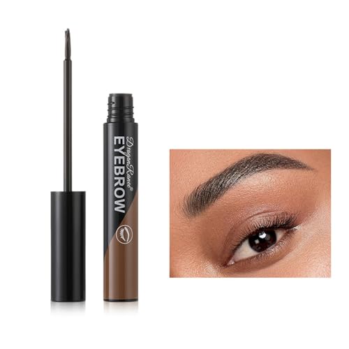 Langlebige Wasserfeste Augenbrauen Flüssigkeitscreme Augenbrauen Tönung Schwarzbraun Natürliche Augenbrauen Mascara Augenbrauen Gel 3-Farben Augenbrauen Creme Gel Dunkelbraun Schwarz von Limtula