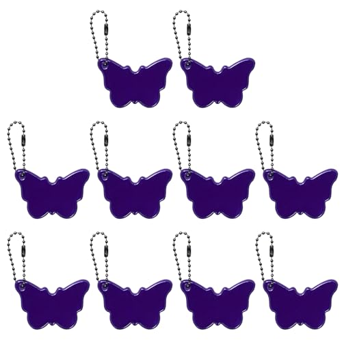 Limtula 10 Pcs Hoher Sichtbarkeit Reflektierender Schmetterlingshänge Ornamente Robustes PVC Autodekorationszubehör Für Fahrer Outfits Limtula 10 Pcs Hoher Sichtbarkeit Reflektierender Schmetterlingshänge Ornamente Robustes PVC Autodekorationszubehör Für Fahrer Outfits von Limtula