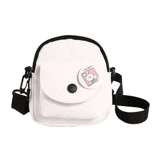 Limtula 2024 Crossbody-Tasche, Handytasche, kleine Tasche, niedliche Tasche mit abnehmbarem Riemen, für Teenager, Mädchen, Reisen, Schultertaschen, weiß von Limtula