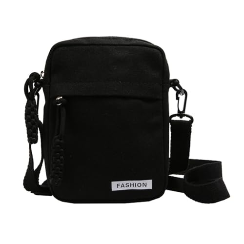 Limtula 2024 Kuriertasche, große Kapazität, Handytasche, Schultertasche, Crossbody-Tasche für Mädchen, Teenager, Segeltuchtasche, Schwarz von Limtula