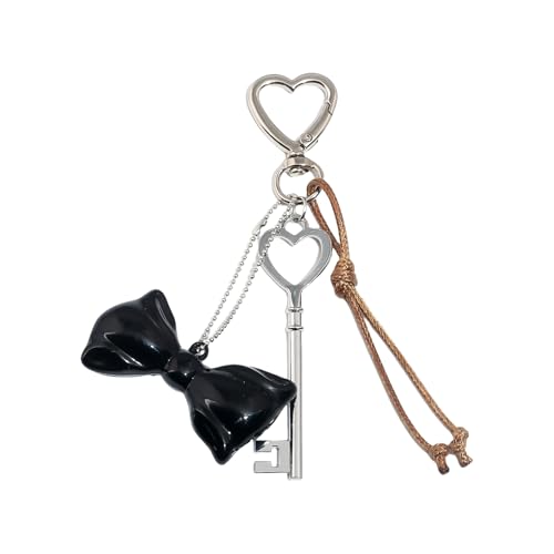 Limtula Ästhetische Schlüsselanhängertasche Handtasche Rucksackbeutel Anhänger Zauberse Herz Bögen Schlüsselanlagen Zauberautos Keyring Für Frauen Mädchen Bag Anhänger Charme von Limtula