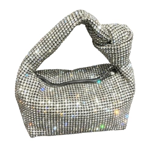 Limtula Abendtasche für Damen, modische Clutch, Handtasche, Clutch, Hochzeit, Party, Unterarmtasche für Bankette, silber von Limtula