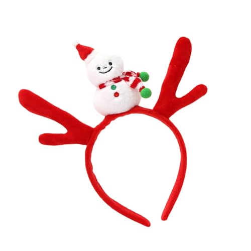 Limtula Bequemes Weihnachts-Stirnband mit Schneemann- und Rentier-Designs, Cartoon-Kopfschmuck für Feiertage von Limtula
