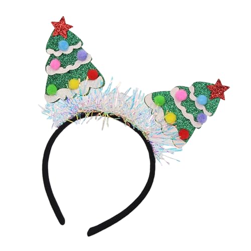 Limtula Bequemes Weihnachts-Stirnband mit Schneemann- und Rentier-Designs, Cartoon-Kopfschmuck für Feiertage von Limtula