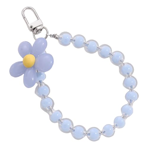Limtula Buntes Acrylblumen Anhänger Schlüsselhalter Leichter Beutelzubehör Schlüsselbund Mit Metallclip Schlüsselring Für Tägliche Verwendung Niedlicher Blütenschlüsselkette Für Frauen von Limtula