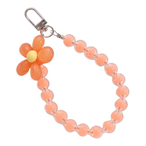 Limtula Buntes Acrylblumen Anhänger Schlüsselhalter Leichter Beutelzubehör Schlüsselbund Mit Metallclip Schlüsselring Für Tägliche Verwendung Niedlicher Blütenschlüsselkette Für Frauen von Limtula