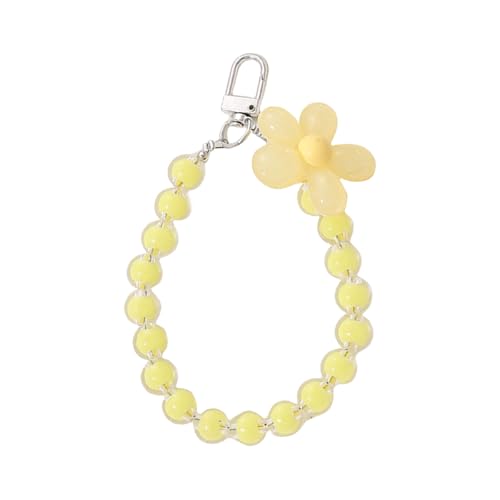 Limtula Buntes Acrylblumen Anhänger Schlüsselhalter Leichter Beutelzubehör Schlüsselbund Mit Metallclip Schlüsselring Für Tägliche Verwendung Niedlicher Blütenschlüsselkette Für Frauen von Limtula