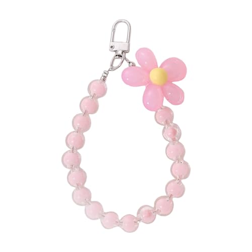 Limtula Buntes Acrylblumen Anhänger Schlüsselhalter Leichter Beutelzubehör Schlüsselbund Mit Metallclip Schlüsselring Für Tägliche Verwendung Niedlicher Blütenschlüsselkette Für Frauen von Limtula