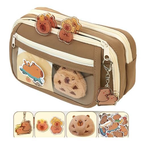 Limtula Cartoon Stiftbeutel Mehrschichtige Stiftbeutel Großkapazität Stationeries Bag Pener Bag Reißverschluss In Tasche Für Die Schülerschule von Limtula