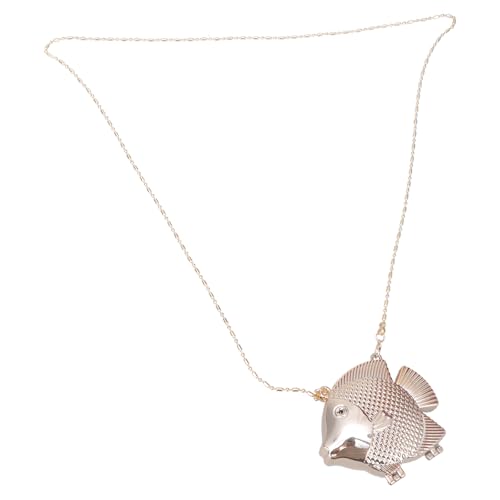Limtula Crossbody-Geldbörsen, Abend-Clutch-Tasche für Damen, Fischform, Umhängetasche, modische Handtasche, Umhängetasche, Geschenk, modische Handtasche, gold, One Size von Limtula
