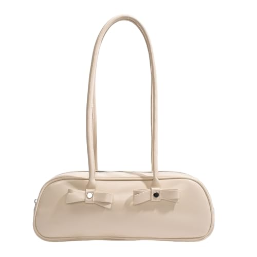 Limtula Damen-Umhängetasche, weiches PU-Leder, einfache Clutch, Crossbody-Tasche mit Achseltasche, kleine quadratische Tasche für den täglichen Gebrauch, weiß von Limtula