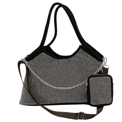 Limtula Damentasche mit großem Fassungsvermögen, personalisierte Handtasche, Umhängetasche, Einkaufstasche, modische Kuriertasche, silber von Limtula