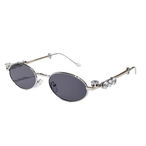 Limtula Dekorative Strasssteine ​​Brillen Trendsetters Für Urlaubskleid Metall Oval Frame Rahmen Retro Mode von Limtula