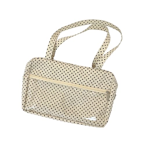 Limtula Elegante Damen Unterarmtasche Casual Schulter Geldbörse Mode Handtasche Satchel für Reisen Einkaufen und Outdoor-Aktivitäten Trendy Polyester Unterarmtasche, beige, One Size von Limtula