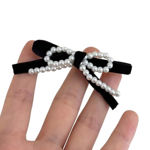 Limtula Elegante Haarnadel Mit Schleife Seitlicher Haarspangen Für Frauen Mädchen Damen Haarschmuck Kopfbedeckung Weihnachtskostüm Haarnadel von Limtula