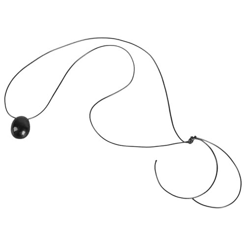 Limtula Elegante lange Wachsschnur-Halskette, modische lange Halskette mit elliptischem Anhänger, bequem und hautfreundlich von Limtula