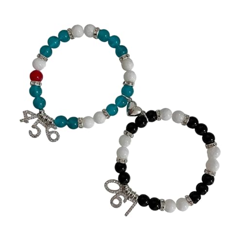 Limtula Elegantes Glaslegierungspaar Passendes Magnetisches Armband Einstellbares Armband Handgefertigtes Schmuckgeschenk Für Frauen Und Männer Limtula Elegantes Glaslegierungspaar Passendes Magnetisches Armband Einstellbares Armband Handgefertigtes Schmuckgeschenk Für Frauen Und Männer von Limtula
