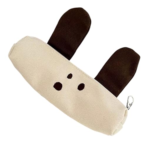 Limtula Federmäppchen für Hunde, großes Fassungsvermögen, Aufbewahrungstasche, Canvas-Tasche, Reise-Kosmetiktasche für Schule, Büro, Studenten, Lehrer, Kaffee-Trompete von Limtula