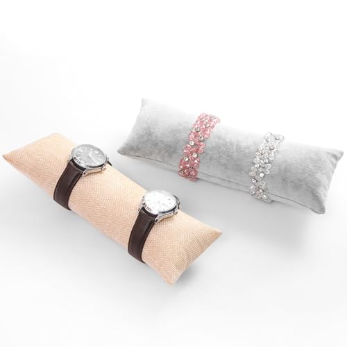 Limtula Flanell Schmuck Display Kissen Multifunktionales Flanellarmband Display Kissen Tragbarer Handgelenk Schmuckhalter von Limtula