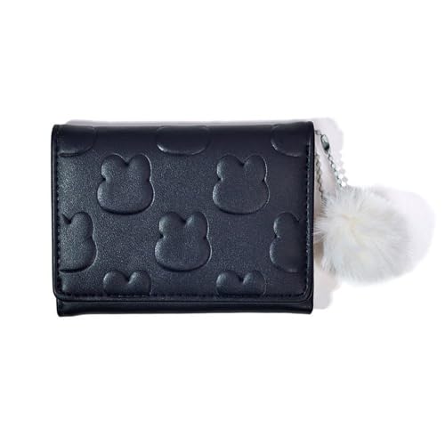 Limtula Frauen Brieftasche Einfache Triufold Brieftaschen PU Leder Geldbeutel Kurzer Brieftasche Kleine Triufold Cash Card Halterbeutel Kompakte Brieftaschen Geldbörsen Für Frauen von Limtula