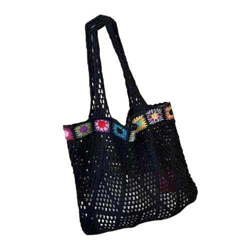 Limtula Frauen Mit Großer Kapazität Umhängetasche Freizeithandtasche Hohlauslagerungstaschen Für Strandferien Und Outdoor Abenteuer Häkeln Strickhandtasche von Limtula