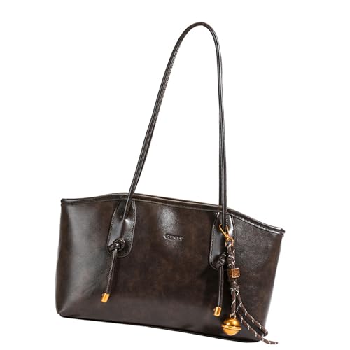 Limtula Frauen Tasche Mit Großer Kapazität Schulter Top Handtasche PU Leder Achselhöhle Damen Pendeln Stilvolle Achselmantel Achselhöhle Große Kapazität Handtasche All Matching Schulter Unterarm von Limtula