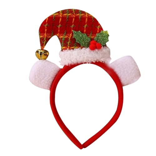 Limtula Frohe Weihnachten Dekorationen Party Weihnachtsmannmütze Haarreif mit Glöckchen Bühnenauftritte Haarband Festival Supplies von Limtula