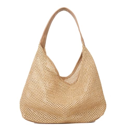 Limtula Große Tasche, lässige Handtasche, elegante und praktische Schultertasche, Strandtasche, Unterarmtasche für den Urlaub, khaki von Limtula