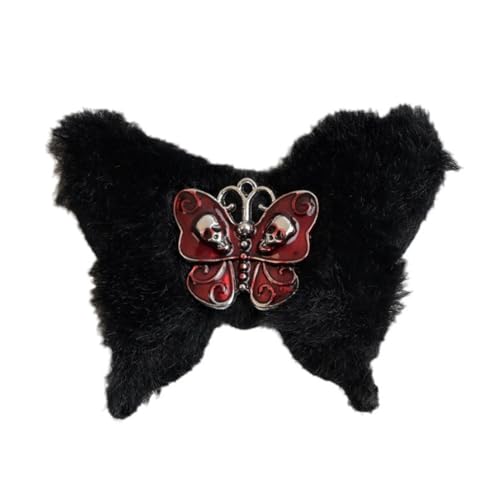 Limtula Haarspange mit Schmetterlingskopf, 2000er-Jahre-Mädchen-Haarnadel, weibliches Haarstyling-Dekor, Sidebang-Haarnadel, Subkulturen, Gothic-Haarspange von Limtula