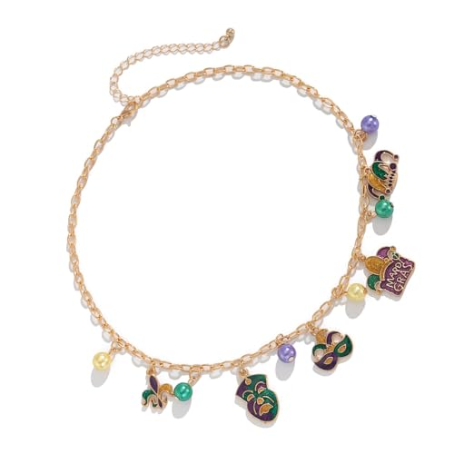 Limtula Halskette mit Öltropfen-Anhänger aus Metall, verstellbare Kette, Damen-Halsschmuck, geeignet für Partys und den Alltag von Limtula