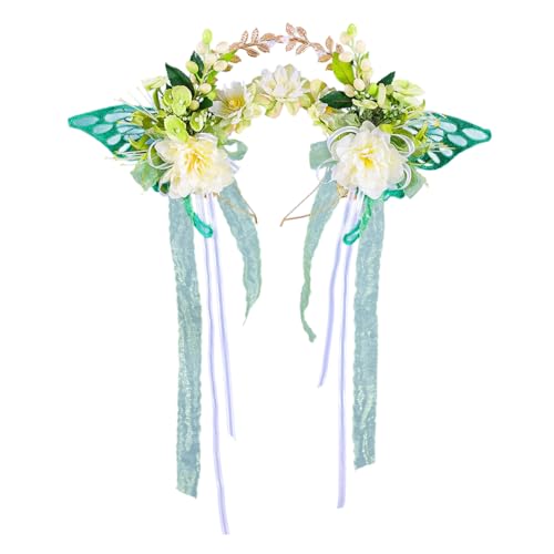 Limtula Handwerksseide Blumenkranz Mit Elegantem Quasten Mode Accessoire Für Brautpartykleidung Und Traditionelle Festivals von Limtula