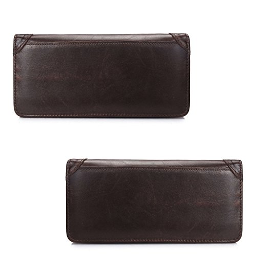 Limtula Herren Echtleder Geldbörse Bifold Geldkartenhalter Clutch Geldbörse Hot Wallet Herren Personalisiert von Limtula