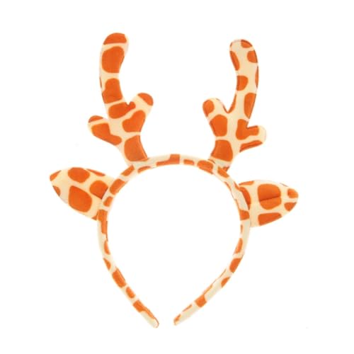 Limtula Hirschhorn-Stirnbänder, pelziges Rehkitz, Horn, Kopfbedeckung, Geweih, Haarreifen für Weihnachten, Kopfschmuck, Kostümparty, Zubehör von Limtula