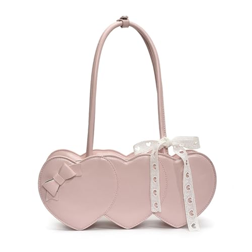 Limtula Koreanische Stile Herzumhängetasche Mode Ladies Handtasche PU Leder Achselhalterung Geldbeutel Für Verschiedene Gelegenheit Koreanische Schulter Koreanischen Stil von Limtula
