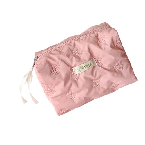 Limtula Kosmetikbeutel Mit Großer Kapazität Mit Reißverschleißem Schmetterlings Designs Polyester Make Up Organisierte Reisen Toilettenbeutel Präkusige Make Up Organizer Prägen von Limtula