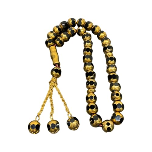 Limtula Kristall-Gebetsperlen-Quasten-Handarmband, islamisch, 33 Perlen, Rosenkranz-Armband, religiöser Schmuck, Geschenk für Männer und Frauen von Limtula