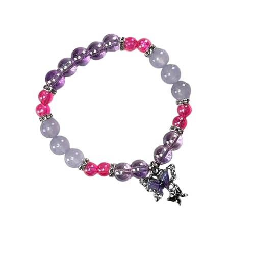 Limtula Kristallarmband Mit Schmetterling Anhänger Perlen Armband Einzigartige Persönlichkeit Freundschafts Armband Kinder Schmuck Mode Frauenarmband von Limtula