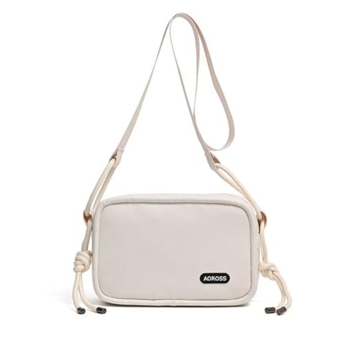 Limtula Lässige Damen-Umhängetasche, klein, quadratisch, einfarbig, Umhängetasche, Harajuku, Kuriertasche, modische Handtasche für den täglichen Gebrauch, weiß von Limtula