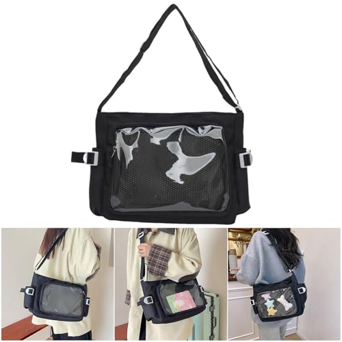 Limtula Lässige Nylonhandtasche Für Arbeit Und Schule Praktische Und Leichte Umhängetasche Geräumige Satchel Geldbörse Crossbody Taschen Geräumige Arbeitsorganisatortasche von Limtula
