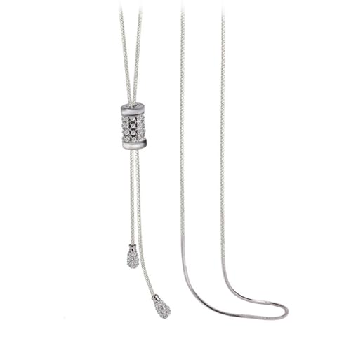 Limtula Langkettige Halskette Frauen Langkettige Halskette Mit Kristallquasten Für Tägliche Versammlungen Statement Für Frauen von Limtula