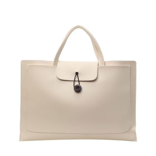 Limtula Laptoptasche, Computertasche, Laptop-Aktentaschen, Leder, Laptoptasche, PC-Tragetasche, große Kapazität, Handtasche für Notebooks, beige, Small von Limtula