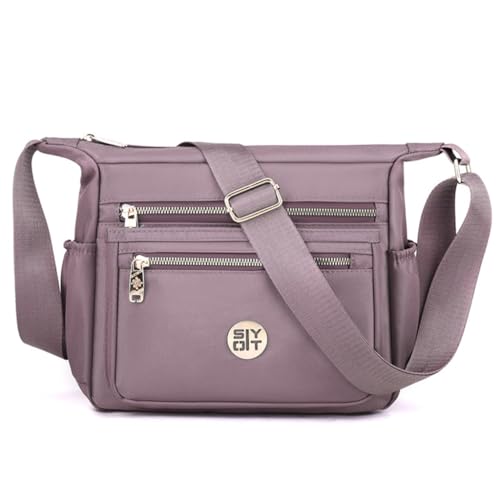 Limtula Leichte Damen-Umhängetasche, funktionelle Mädchentasche, praktischer und modischer Reisebegleiter, groß und modisch, violett von Limtula